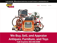 Tablet Screenshot of landerstoys.com